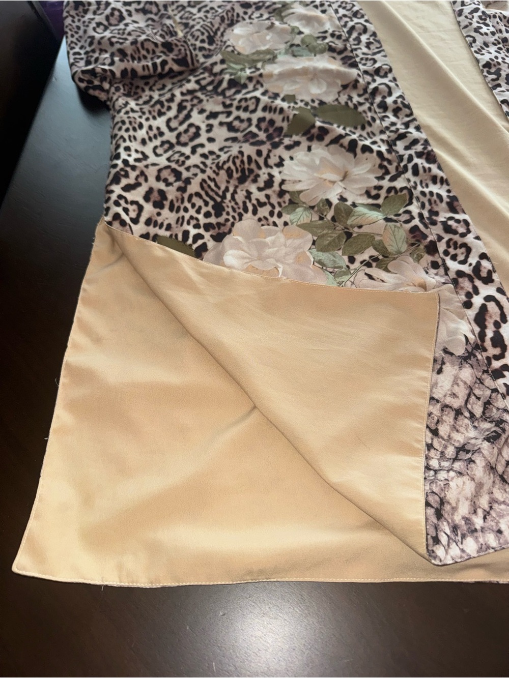 Chico's Beige/Tan Leopard Kimono - Picture 9 of 13